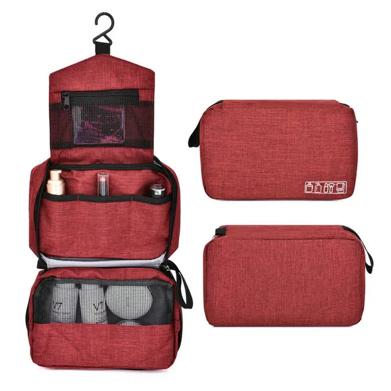 Trousse de toilette voyage rouge-Voyage Nomade