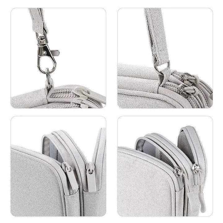 1Pc Pink/Grey/Black/Navy Travel Portable Digital Product Storage Bag USB Data Cable Organizer Headset Charging Treasure Box Bag-Voyage Nomade