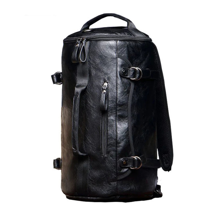Vintage Voyager : Sac à dos noir élégant-Voyage Nomade