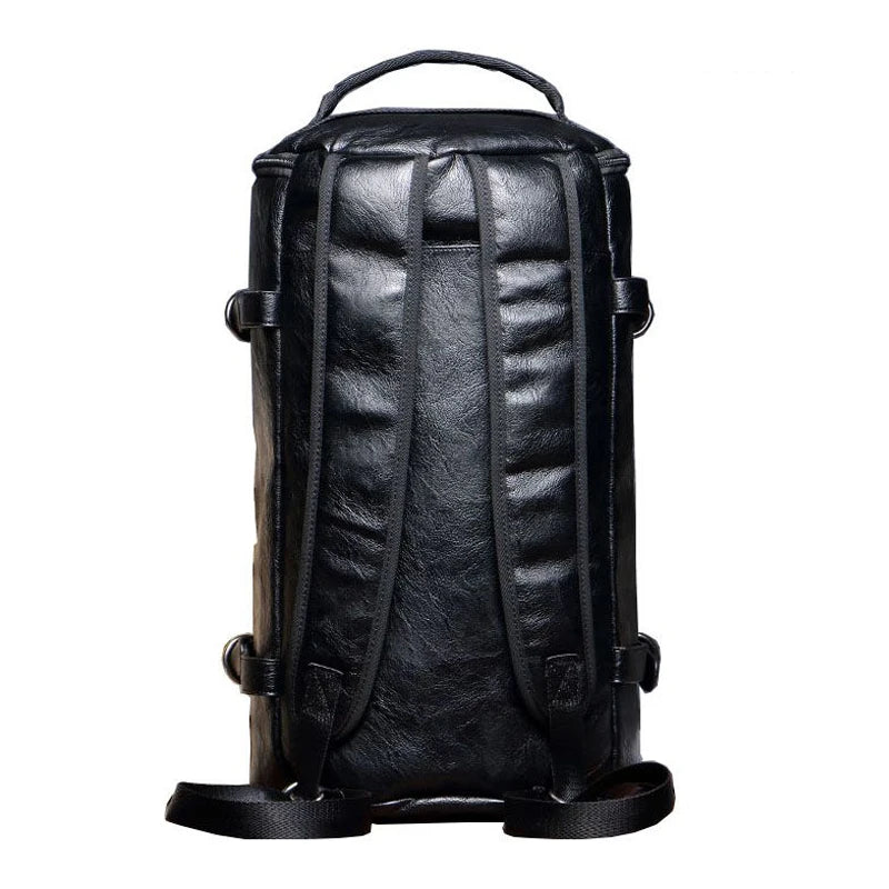Vintage Voyager : Sac à dos noir élégant-Voyage Nomade