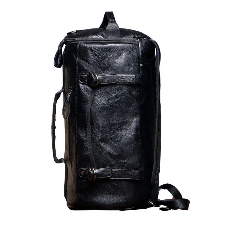 Vintage Voyager : Sac à dos noir élégant-Voyage Nomade