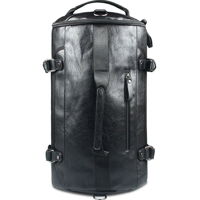 Vintage Voyager : Sac à dos noir élégant-Voyage Nomade