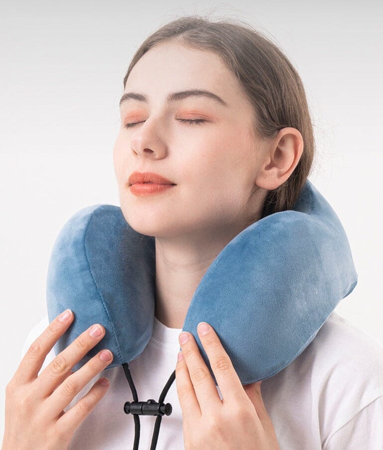 Oreiller de Voyage Mémoire de Forme <br>En Forme de U-Voyage Nomade